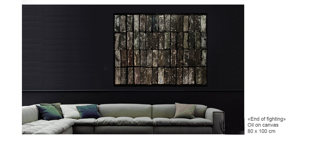 Peinture abstraite de Jean-Pierre Vieville, artiste dans le Gard